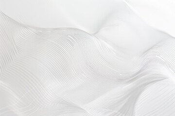 Wall Mural - subtle white background with thin, wavy lines in very light grey creating a calm pattern