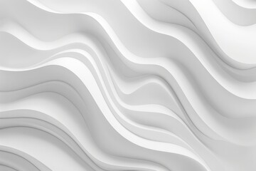 Wall Mural - subtle white background with thin, wavy lines in very light grey creating a calm pattern