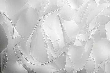 Wall Mural - white background with a hint of overlapping, semi-transparent shapes in light grey