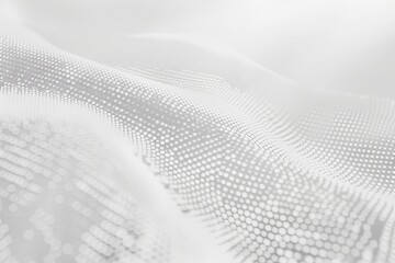Wall Mural - white background with a soft, irregular grid of tiny, light grey dots