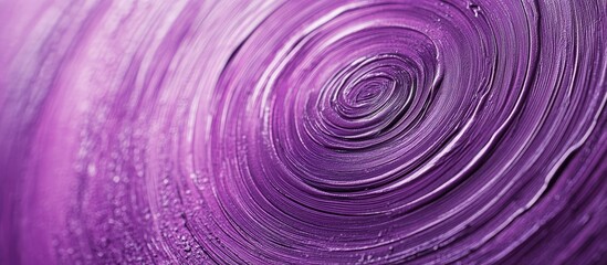 Leinwandbilder - Metallic surface featuring a circular pattern in violet lilac paint Textured background design. with copy space image. Place for adding text or design