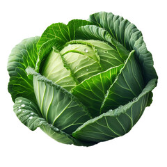 Fresh Vegetable Cabbage isolated with Transparent background