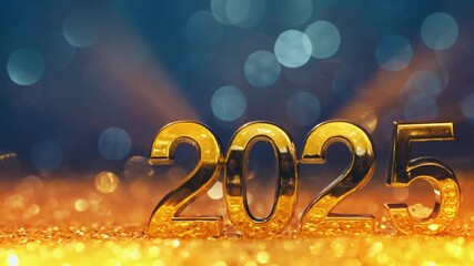 Wall Mural - New Year 2025. Abstract Defocused Background