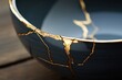 © Livinskiy - Kintsugi: the japanese craft of mending emotional scars by enhancing and adorning flawed areas with gold in intricate close-up focus