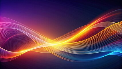 Fototapete - Abstract background with dynamic lines and waves , Shadows, lights, abstract, background, design, texture, digital, composition