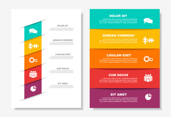 Poster - Infographic design template with place for your data. Vector illustration.