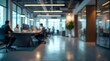 © mahmod - lurred office interior space background. Working space with defocused effect. Business concept