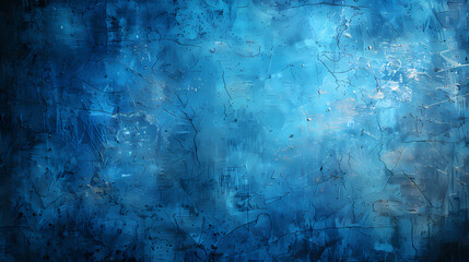 Wall Mural - Abstract blue background with a textured, almost metallic finish. The shades of blue transition from dark to lighter, creating a dreamy, ethereal mood.