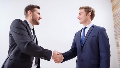 two businessmen shaking hands