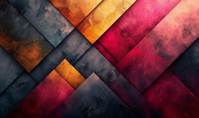 Canvas Print - Bright and colorful abstract texture with a variety of shapes and patterns