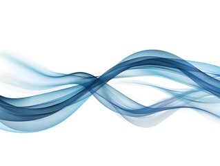 Abstract blue wave background vector presentation design illustration white space background -