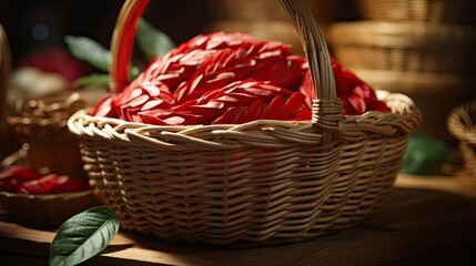 Canvas Print - apple in basket  