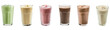 © TANATPON - Set of Healthy drink protein shake in glass isolated on background, breakfast meal with whey protein for high calcium.