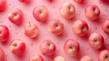 Wall Mural - national apple day background concept, copy space