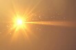 © Антон Сальников - An effect sticker of yellow light with a sunburst pattern, with a transparent background.
