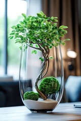 Poster - Plant in Glass Vase