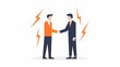 © Montaha Hossain - Business Deal Handshake Illustration: Partnership, Success, and Collaboration
