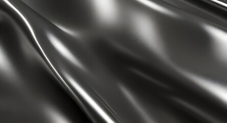 Sticker - abstract silver liquid metal background