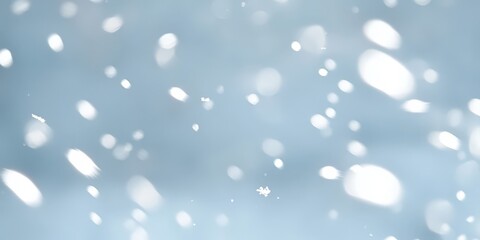 Canvas Print - Abstract Winter Background with Snowflakes