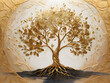 © Hafiza - tree with gold ai generative