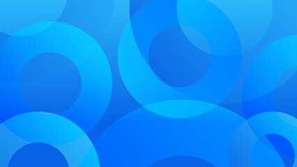 Wall Mural - Abstract background, Modern blue gradient color with geometric shapes for banner