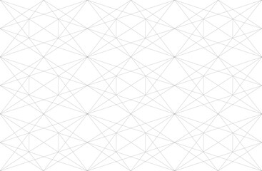 Abstract geometric pattern with crossing thin straight lines. Stylish texture in gray color. Seamless linear pattern