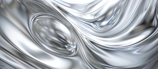 Fototapete - Swirling silver backdrop and blur. with copy space image. Place for adding text or design