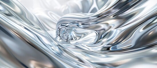 Fototapete - Swirling silver backdrop and blur. with copy space image. Place for adding text or design