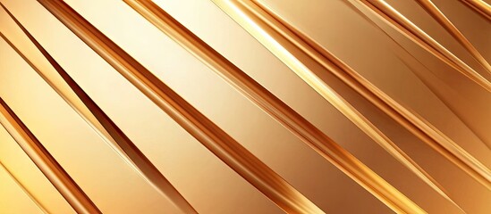 Leinwandbilder - Abstract geometric background with a stylish design Diagonals in growth and a gradient effect Modern gold hues Copy space