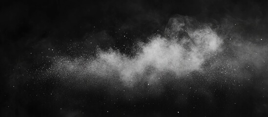 Leinwandbilder - Dust particles for use as an overlay in vintage or grunge design. with copy space image. Place for adding text or design