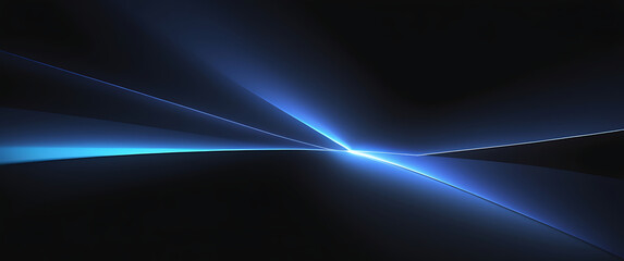 Blue blue spectrum lights tech black party club neon lights abstract wave technology background, black background. wide banner, poster, website, video editing, background. ai