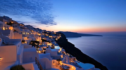 Wall Mural - Beautiful wallpaper of Santorini Greece