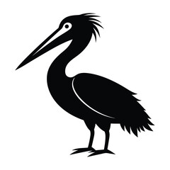 Poster - Pelican vector icon