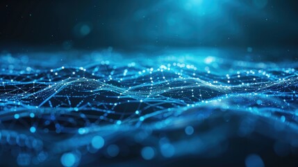 Abstract Blue Network