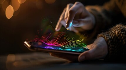A person is holding a cell phone