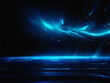 © Al Amin - Blue blue spectrum lights tech black party club neon lights abstract wave technology background, black background. wide banner, poster, website, video editing, background. ai