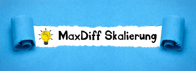 Wall Mural - MaxDiff Skalierung	