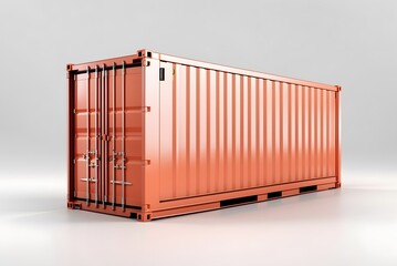 Cargo container isolated on white background , Digital 3d illustration
