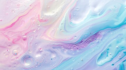 Wall Mural - Pastel unicorn foil texture with a magical blend of pastel colors and a shimmering