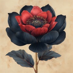 Wall Mural - red poppy flower