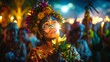 © irissca - Fet Gede procession with candles and face paint