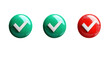 © Barbara Taylor - buttons for vector illustration, check marks, isolated on transparent background, png