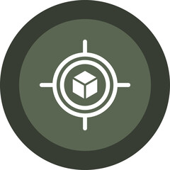 Poster - Target Glyph Circle Icon