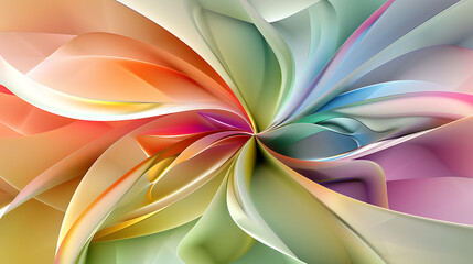 Wall Mural - Spectral Vortex: A Whirl of Radiant Colors