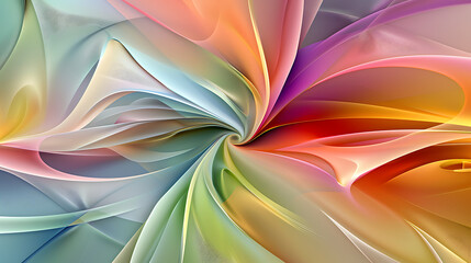 Wall Mural - Spectral Vortex: A Whirl of Radiant Colors