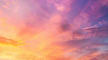 Wall Mural - Vibrant Sunset Sky