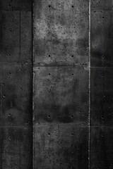 Naklejka na meble A close-up shot of a rough-textured concrete wall in black and white