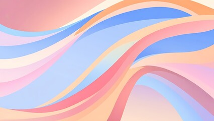 Wall Mural - Abstract background with colorful gradient waves suitable for web design, social media graphics, branding projects, digital art creations.