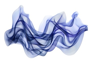 Sticker - A close-up shot of a wave of blue smoke