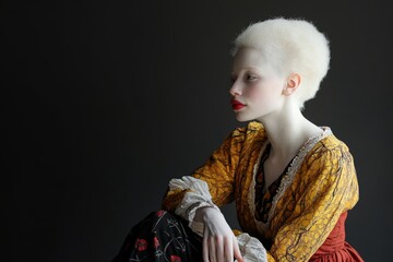 Poster - portrait of a albino woman